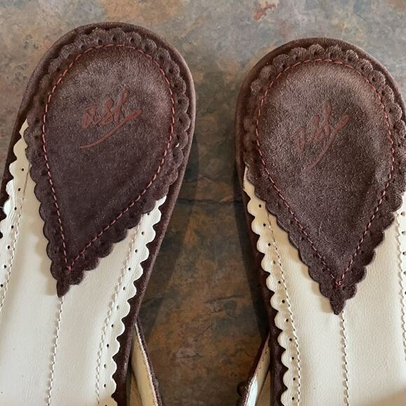 ASH 38 Brown Embroidery Mules Sandals - Picture 5 of 7